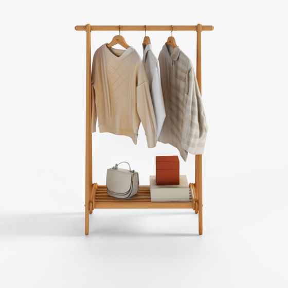 Hanssem Angler Solid Wood Hanger