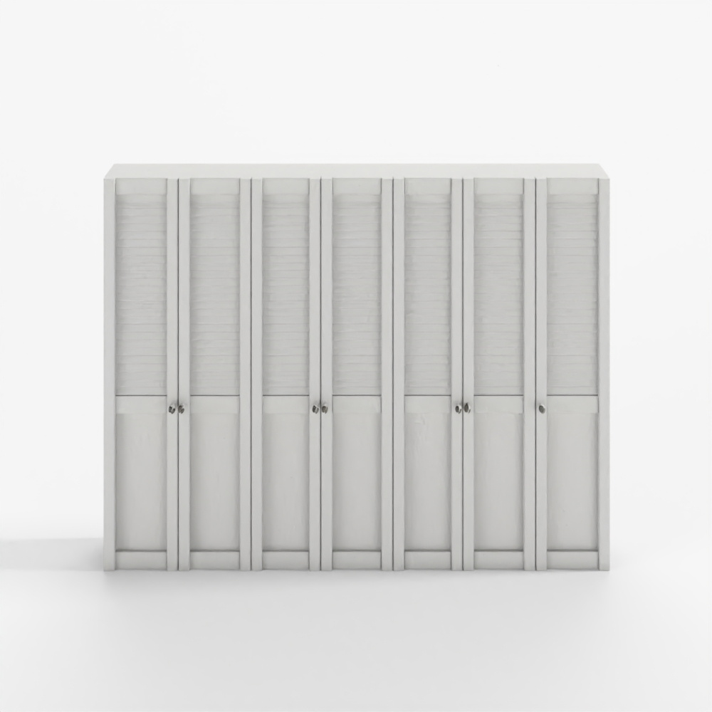 Hanssem Pica Gallery Wardrobe Set White