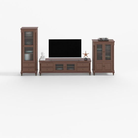 American TV Cabinet Set