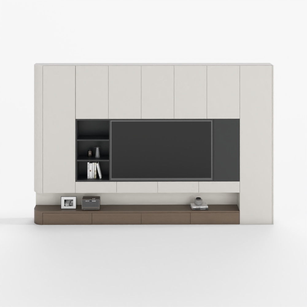 크림 스타일 TV 특성 벽