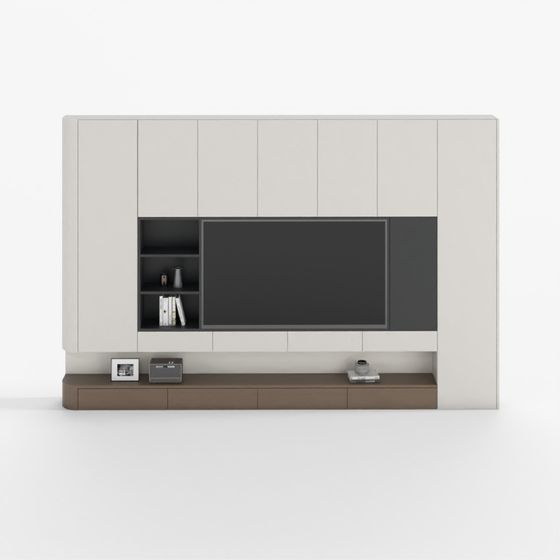 크림 스타일 TV 특성 벽