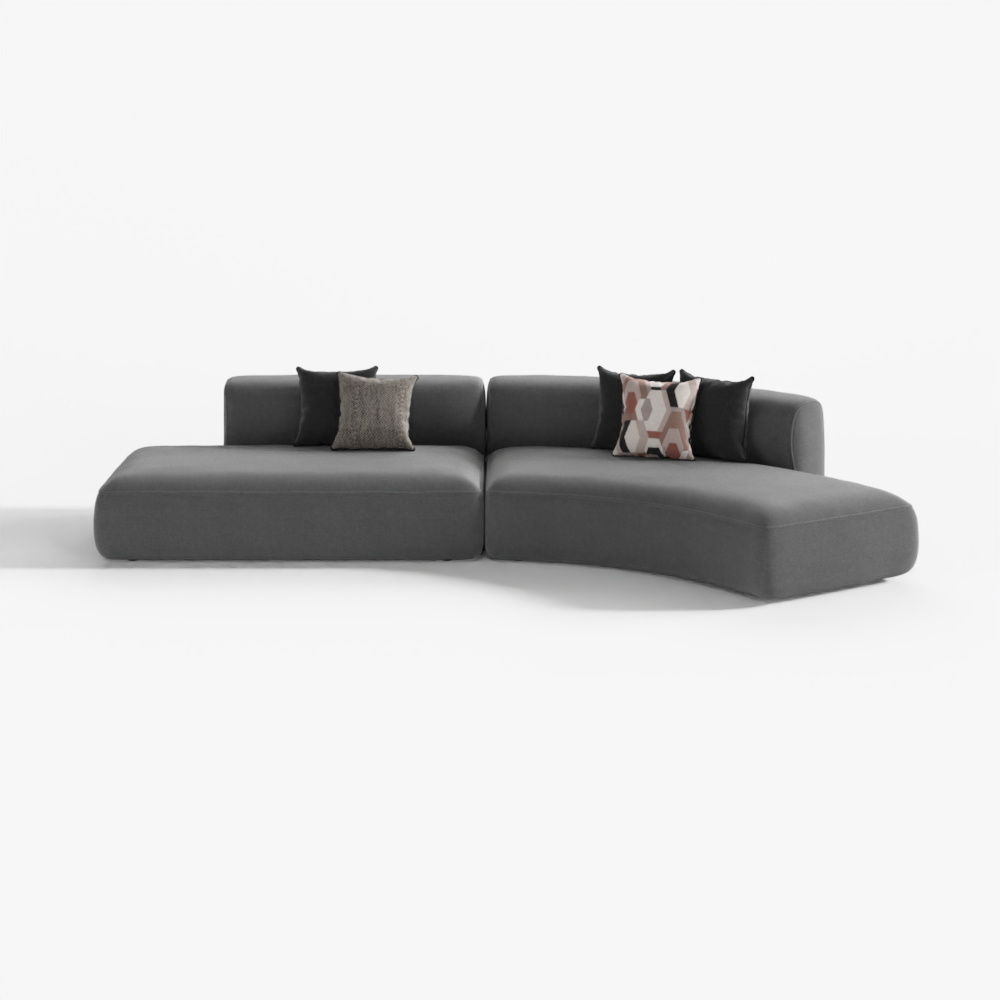 舒適曲線模組沙發