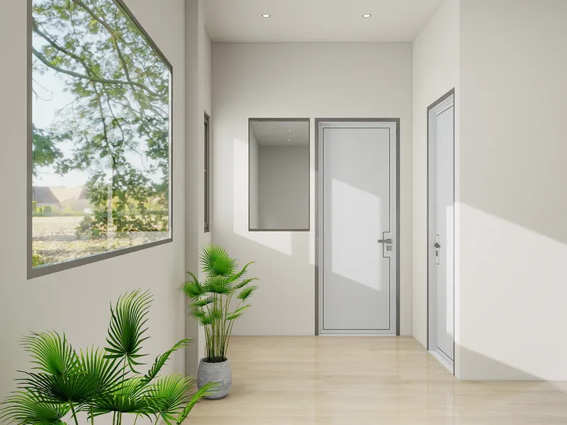 Modern Entryway Design with Natural Light