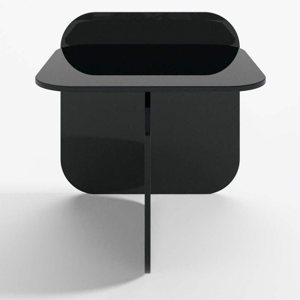 Rectangular Glass Side Table