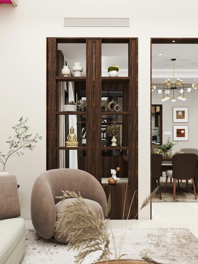 Modern Contemporary Home Interior Design with Wood and Marble