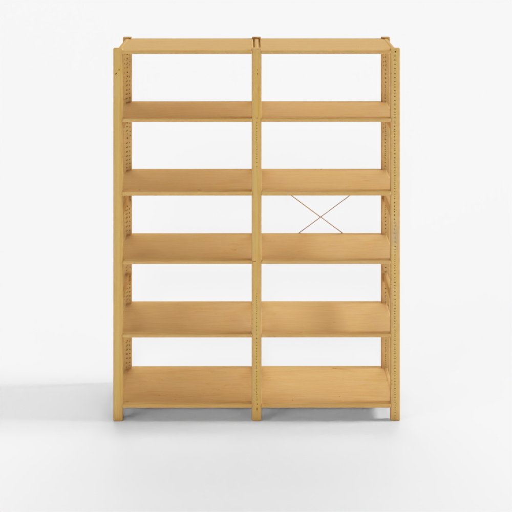 IKEA IVAR 2-Section Pine Shelves W174 D50 H226