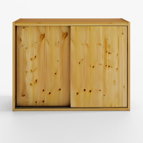 IKEA Cabinet with Sliding Doors Pine W80 D30 H60