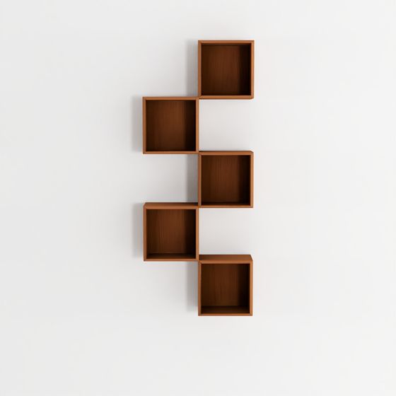 IKEA EKRT Walnut Wall-Mounted Storage Combination