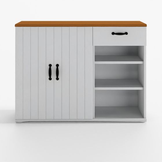 IKEA SKRUVBY sideboard white W120 D38 H90