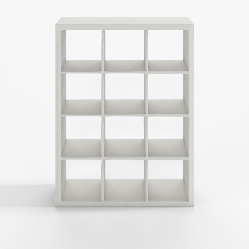 IKEA KALLAX White Shelving Unit W112 D39 H147