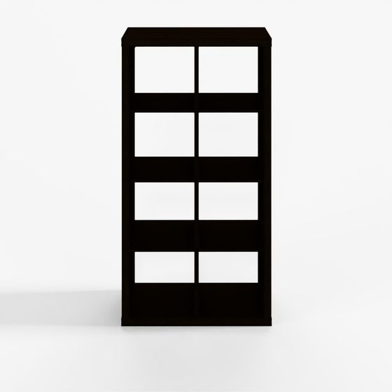 IKEA KALLAX Black-Brown Shelving Unit W77 D39 H147