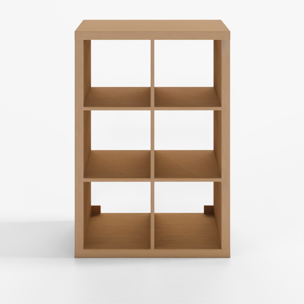 IKEA KALLAX White Stained Oak Effect Shelving Unit