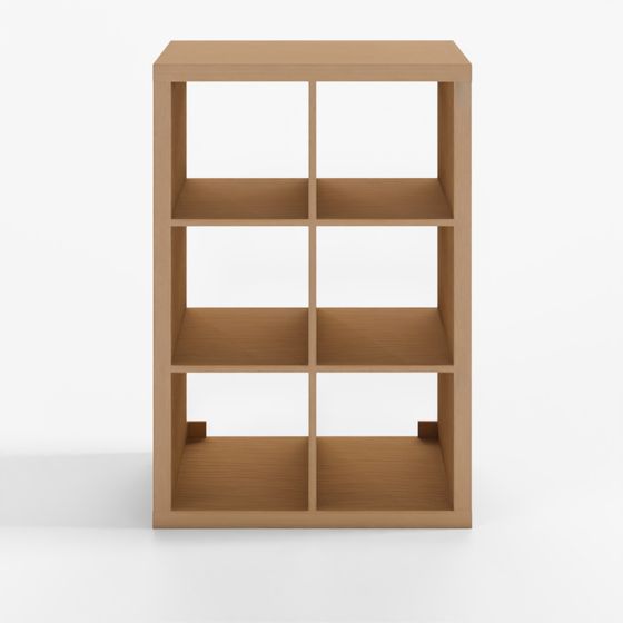 IKEA KALLAX White Stained Oak Effect Shelving Unit