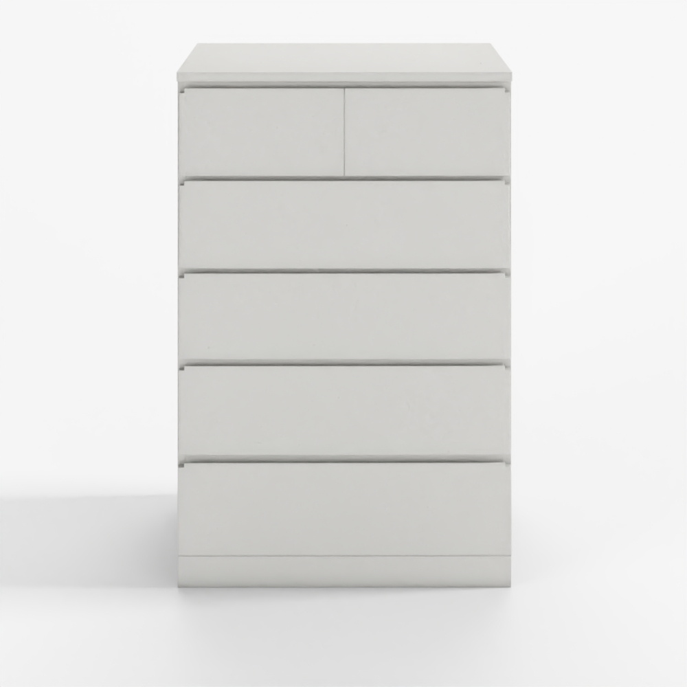 IKEA MALM White Chest of 6 Drawers W80 D48 H123