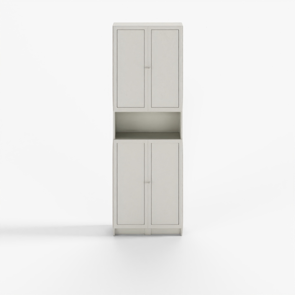 IKEA BILLY Weißes Erweiterungselement für Bücherregal mit Türen