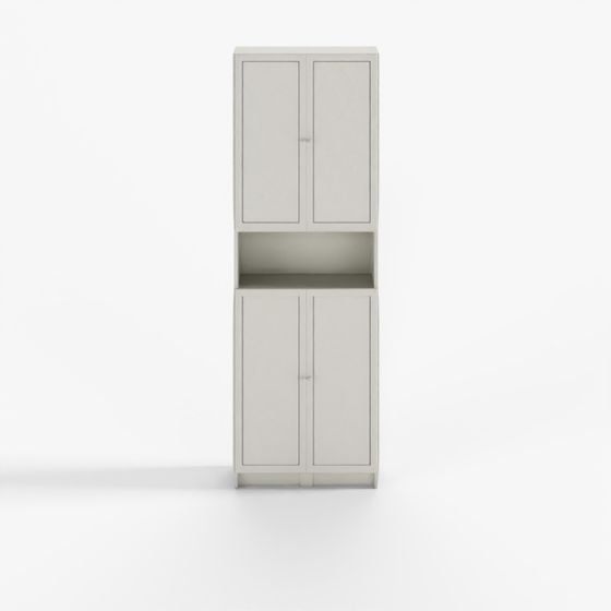 IKEA BILLY Weißes Erweiterungselement für Bücherregal mit Türen