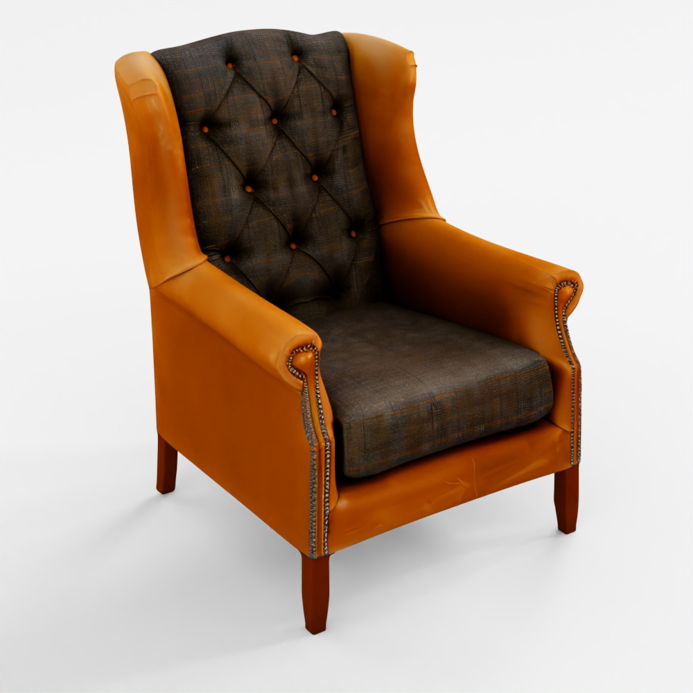 Chesterfield Woolly Armchair