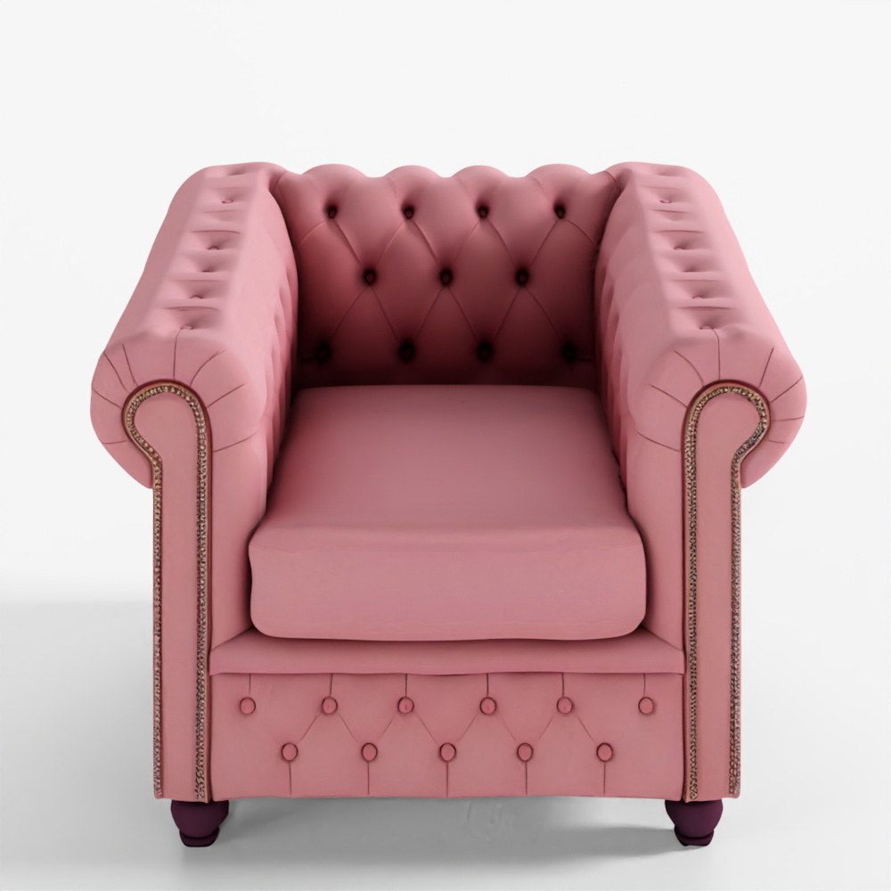 Poltrona Chesterfield Brighton 1 Posto - Magnolia Scura