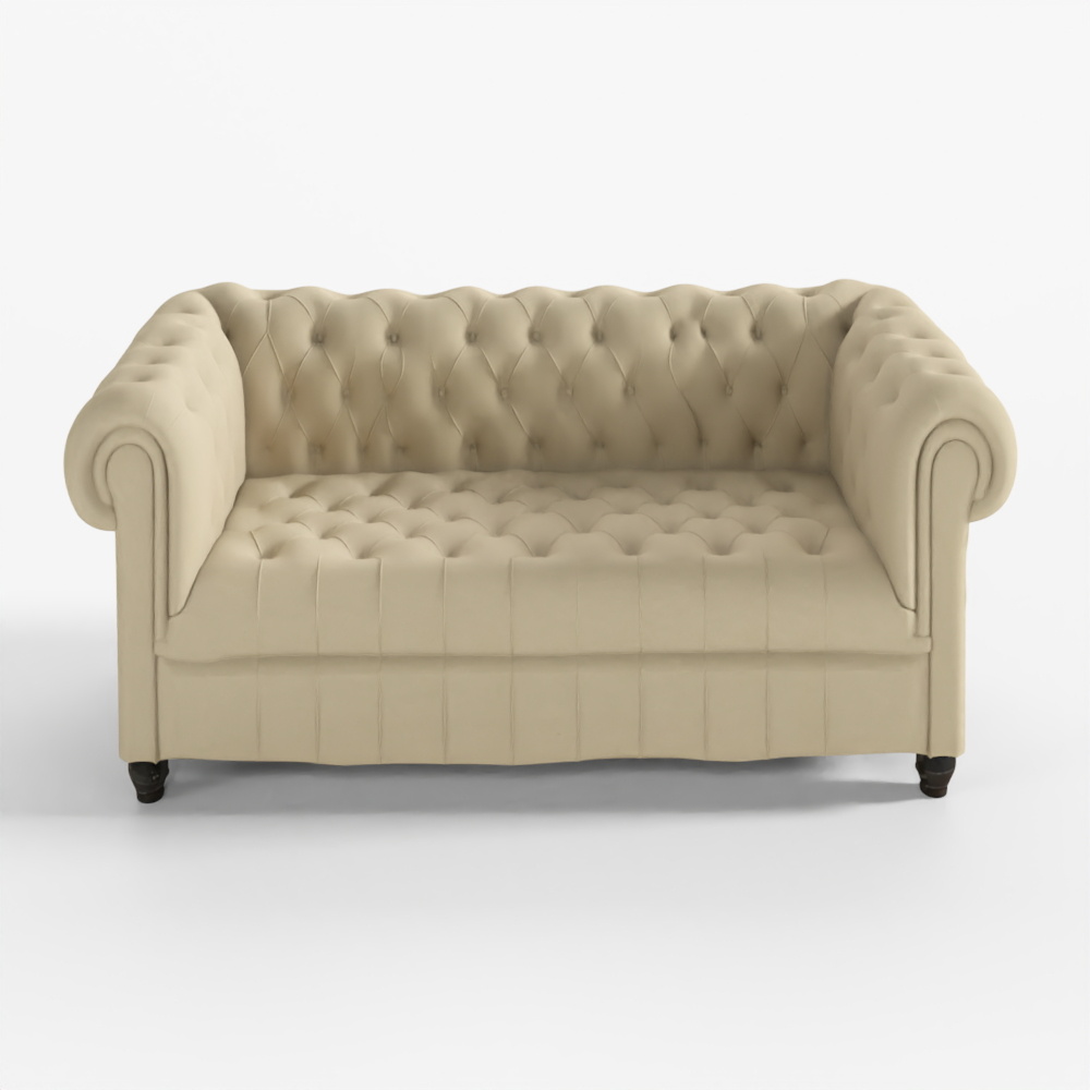 Chesterfield Natazia 2 Seater - sc France White