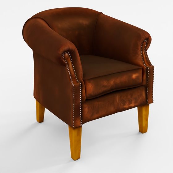 Chesterfield Nelson Armchair - Antique Brown