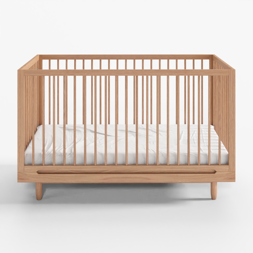 Pure Oak Wood Evolving Crib