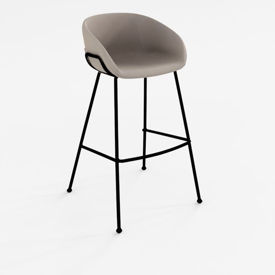 ZUIVER Sgabello Feston Grigio