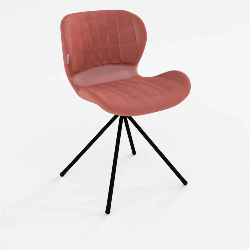 ZUIVER OMG Velvet Chair Old Pink