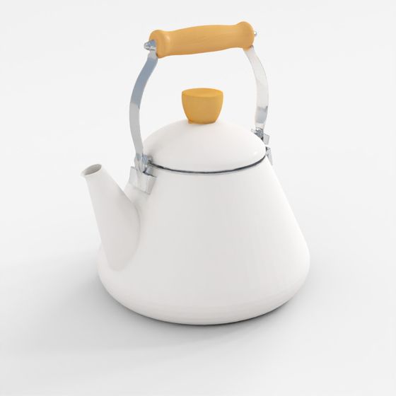 Casamia Blanc Enamel Kettle 2L