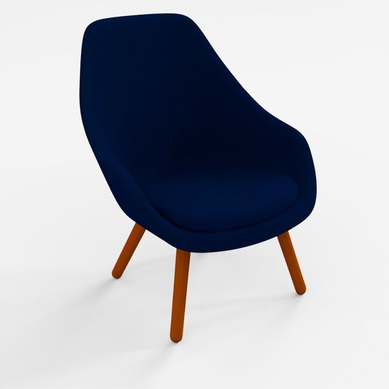 Poltrona About A Lounge 92, Schienale Alto