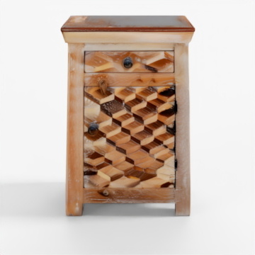 Bedside Cabinets Made From Reclaimed Teak