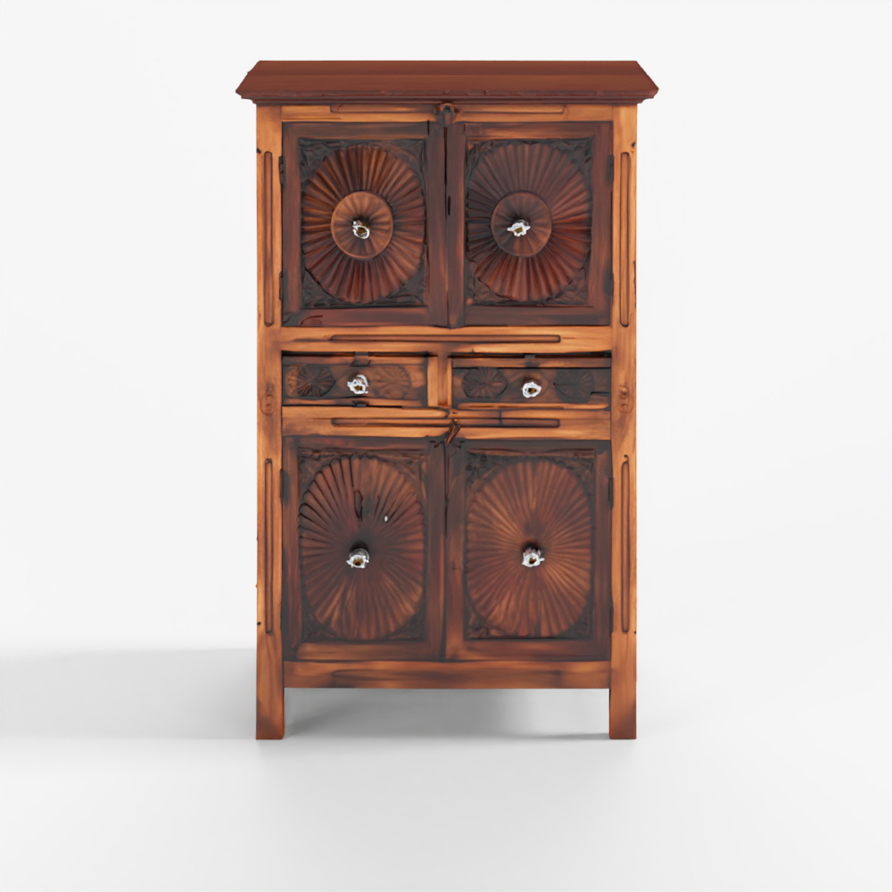 Indian Almirah Cabinet From Saurashtra