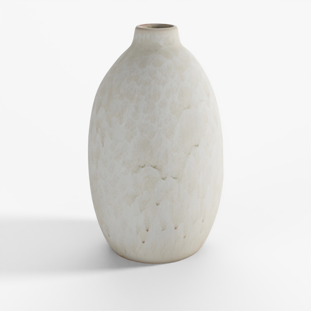 Casamia Luna Small Round Vase - White
