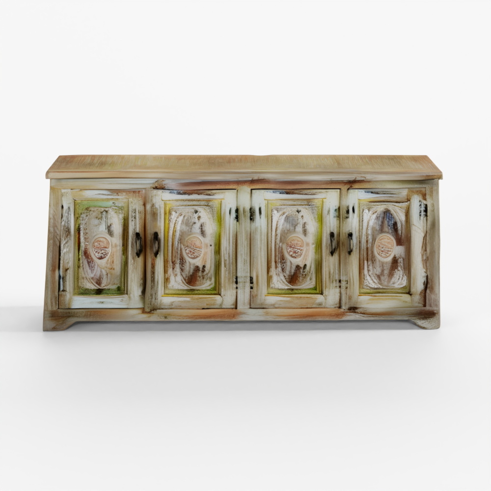 Reclaimed Wood 4 Door Sideboard