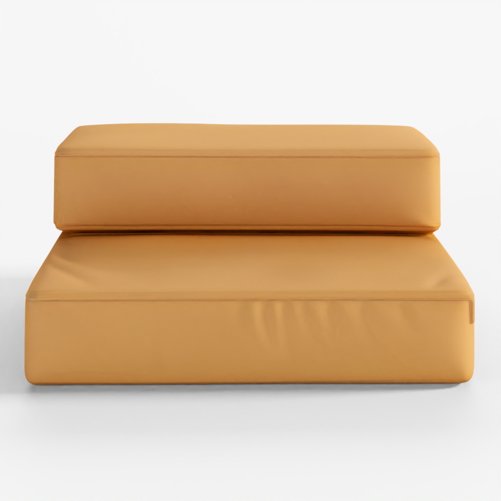 Hyundai Livart Caramel Fabric Sofa Pet Step