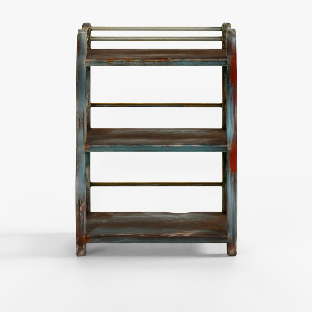 Painted Indian Teak Shelf