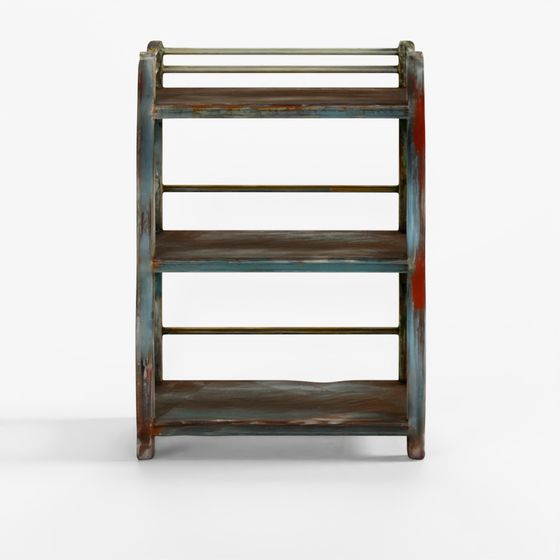 Painted Indian Teak Shelf