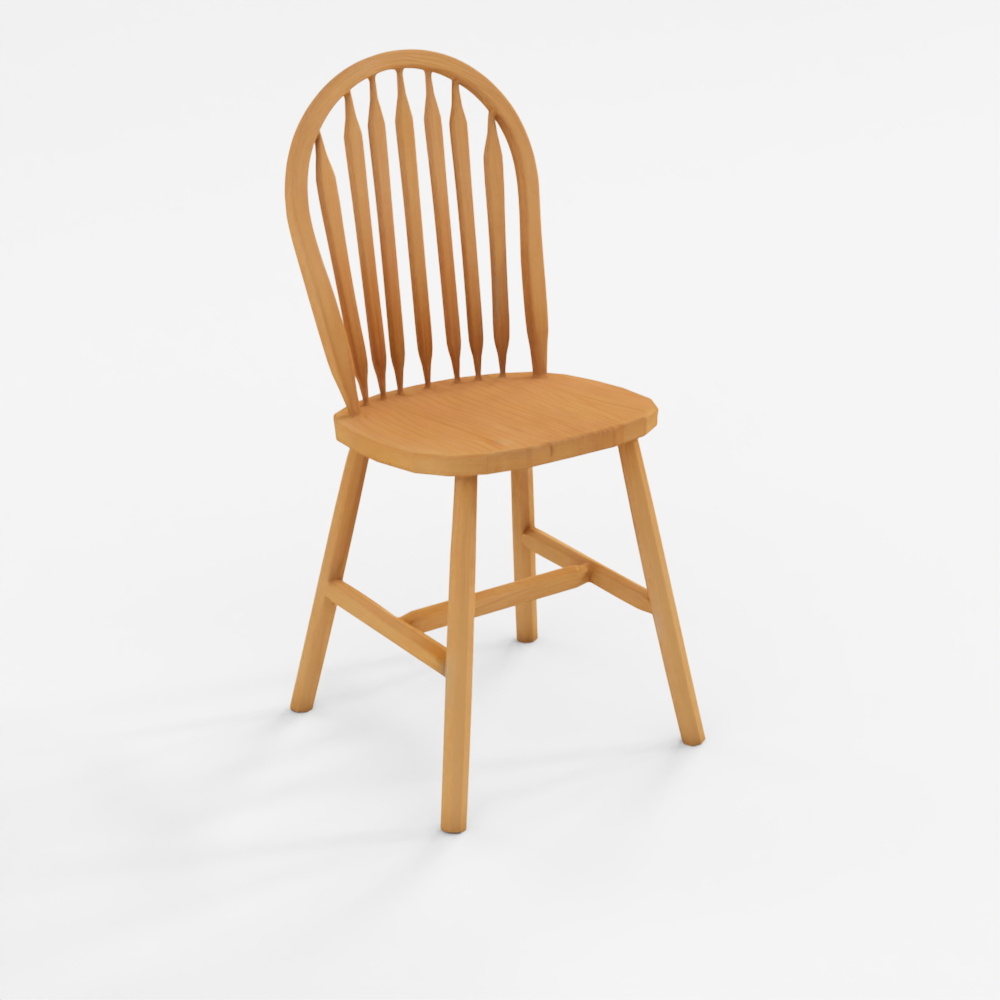 Hyundai Livart New Cinnamon WindsorB Wooden Dining Chair Set of 2