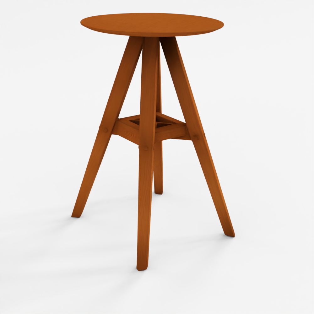 Hyundai Livart Malacca Walnut Bar Table