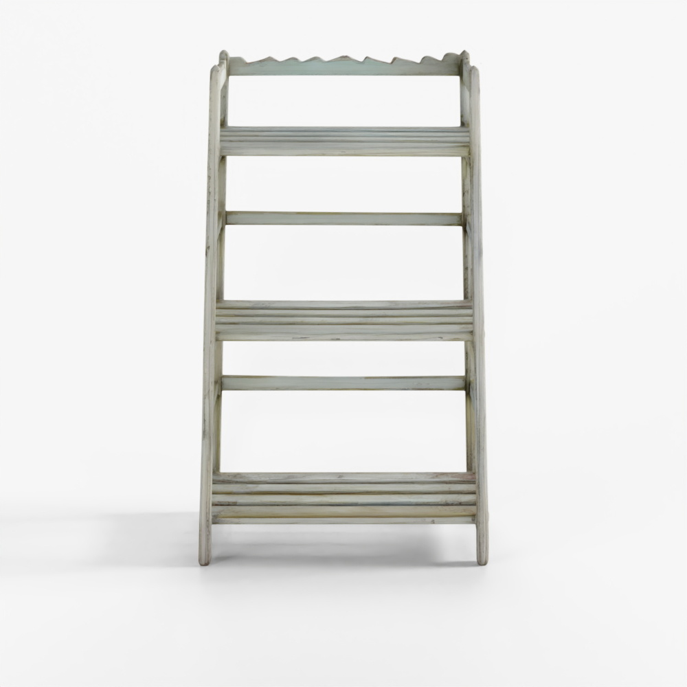 Kleines lackiertes indisches Lattenregal - 1930