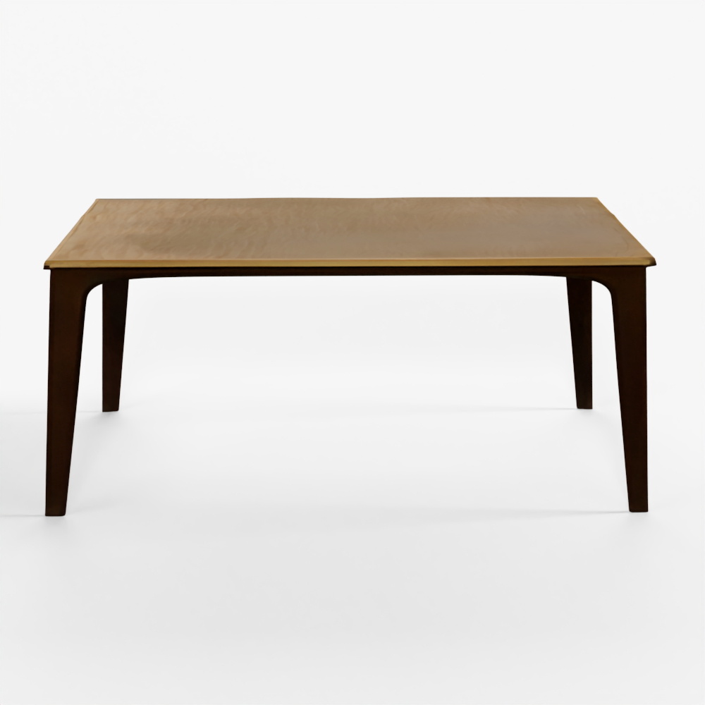 6 - 8 Seater Dining Table With Metal Legs