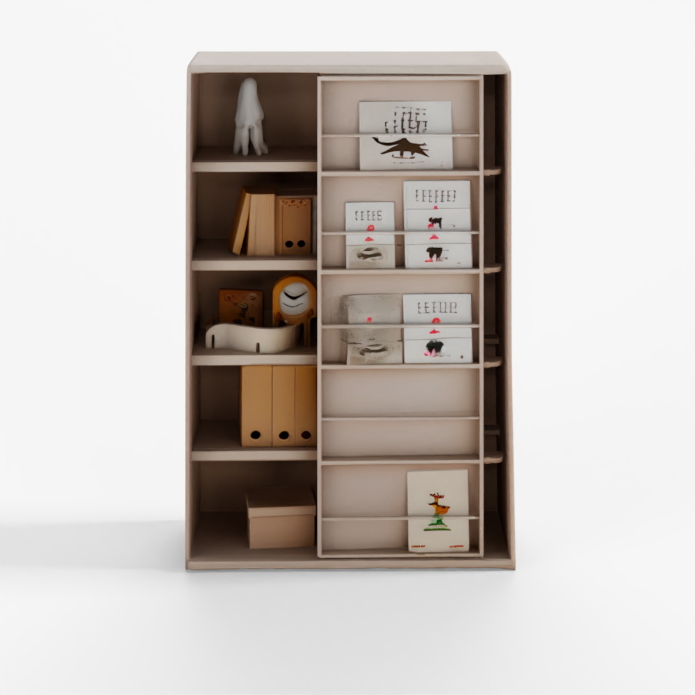 現代リバート ニュー ルディ 1200 5段 スライディングブックケース