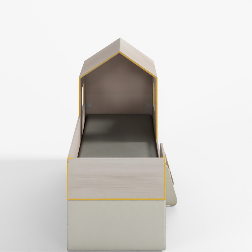 Letto Contenitore a 2 Livelli Super Singolo Hyundai Livart Blue Label House-in-a-House Small House