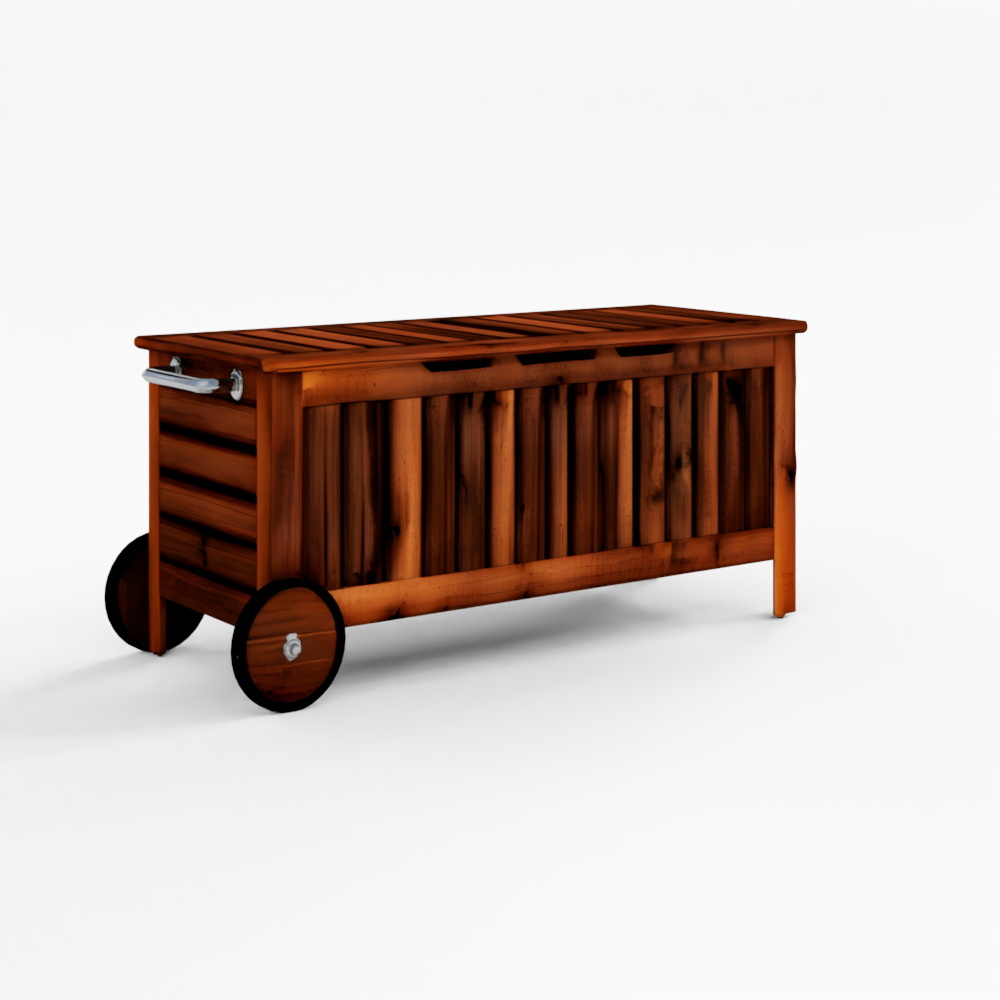 Băng ghế lưu trữ Ikeap APPLARO 122x50 nâu sơn