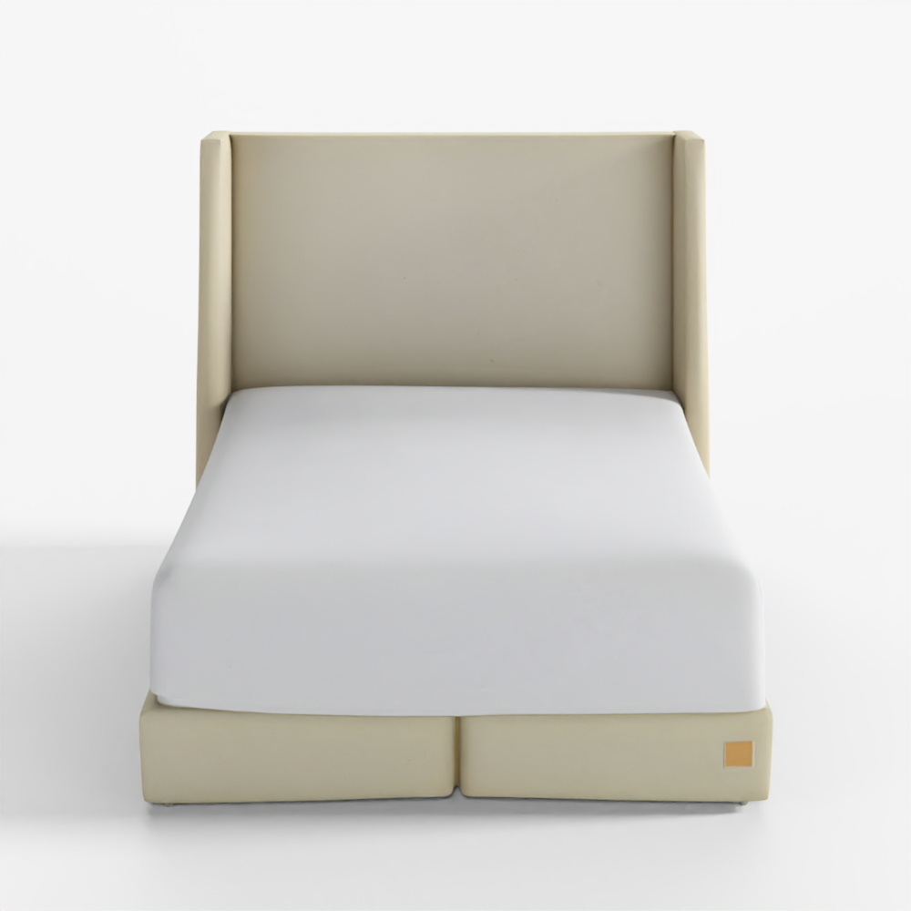 Casamia Cape Atelier Fabric Bed Linen Beige Frame