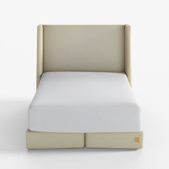 Casamia Cape Atelier Fabric Bed Linen Beige Frame