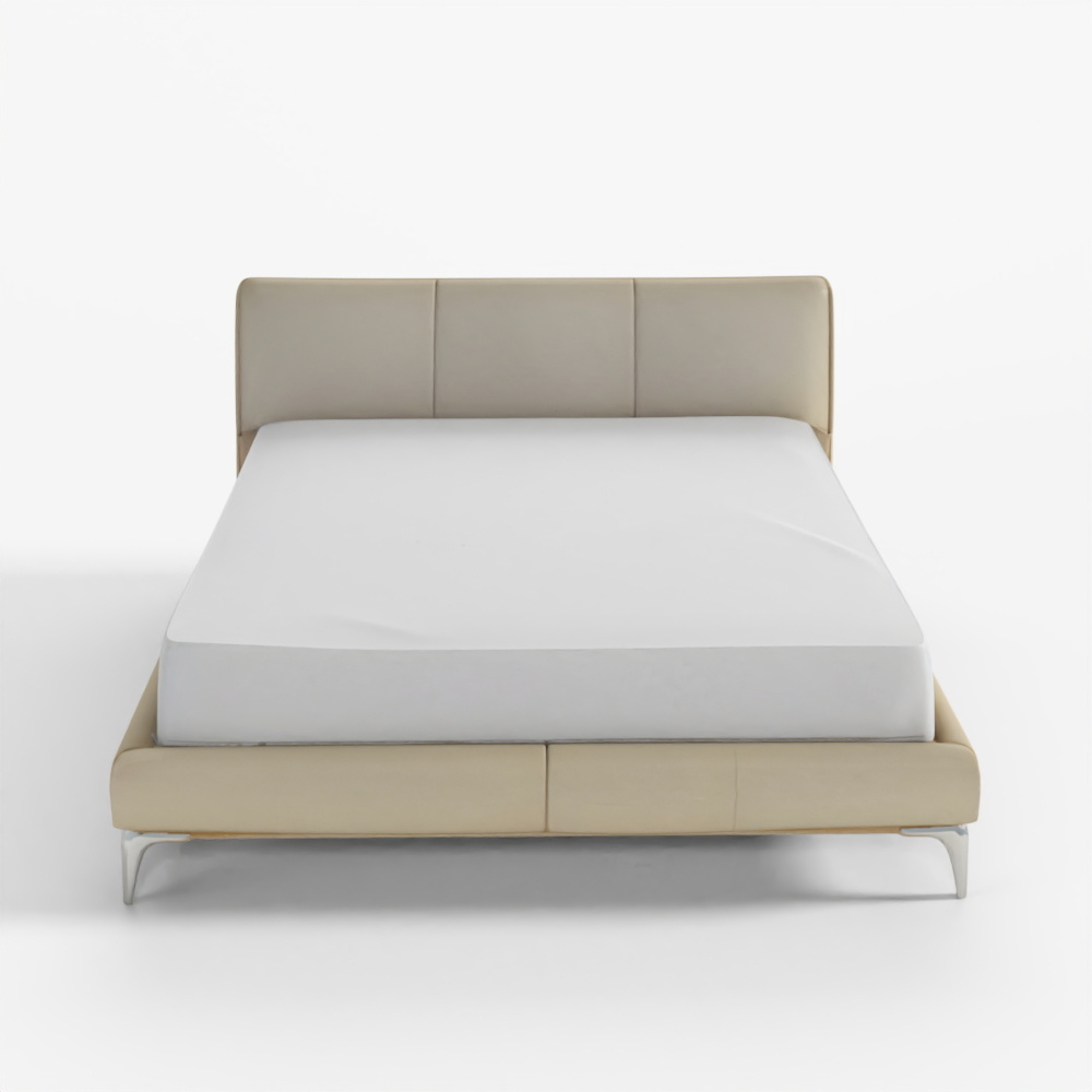 Casamia Robert 皮革床 LK-淺灰色