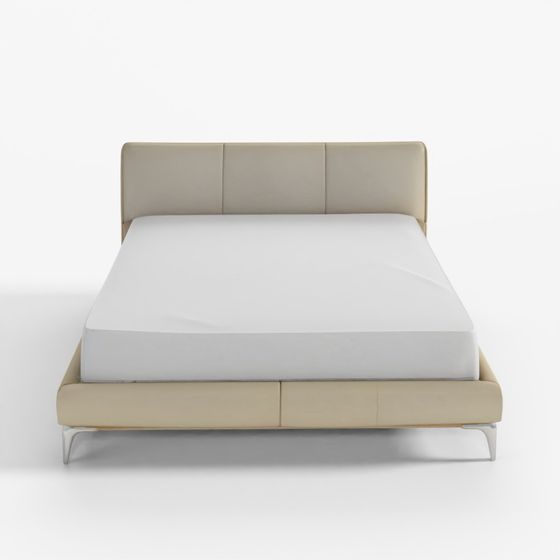 Casamia Robert 皮革床 LK-淺灰色