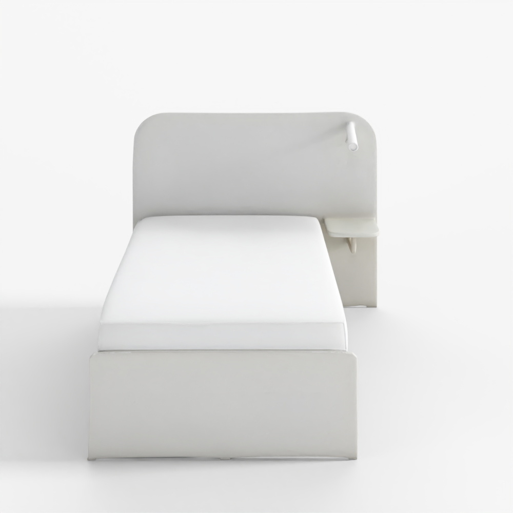 Кровать Casamia New Avil с подсветкой белая (вариант 1)