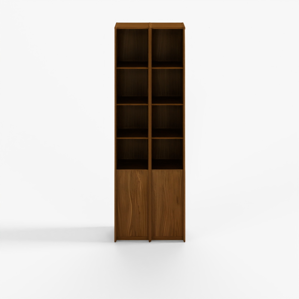 Casamia Habel 6-tier bookcase with partial doors