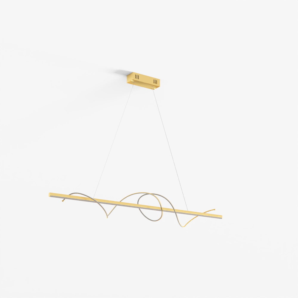 Подвесной светильник VIOKEF Claudia золотой